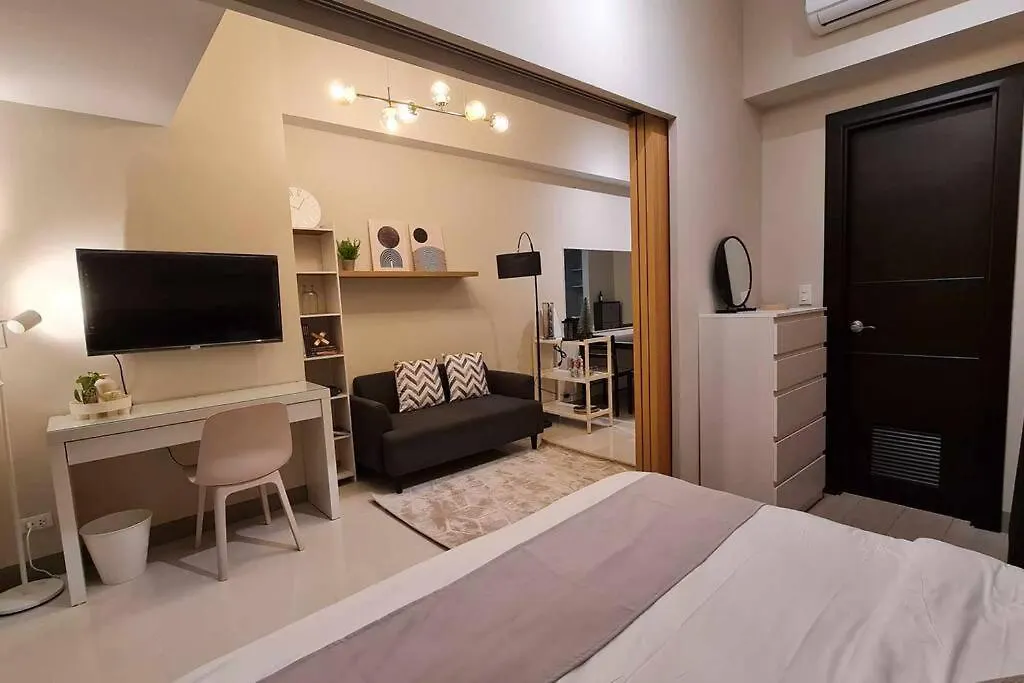 Apartamento 1Br King, Modern Balcony, Wi-Fi, Netflix, Bgc Manila 0*,